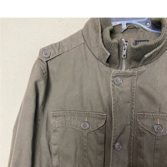 Standard Cloth for Anthropologie Barn Army Green Unisex Jacket Size Large - Picture 4 of 11